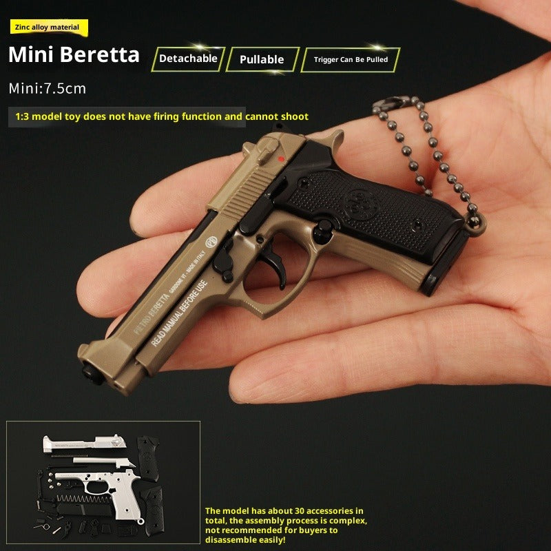Beretta Tactical Toy Gun Keychain