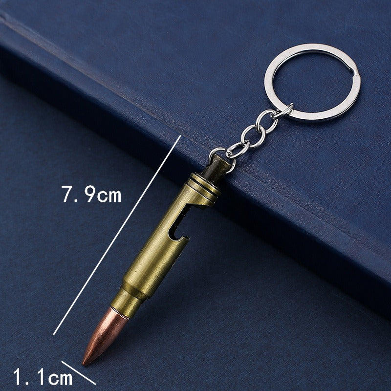Bullet Beer Bottle Opener Keychain