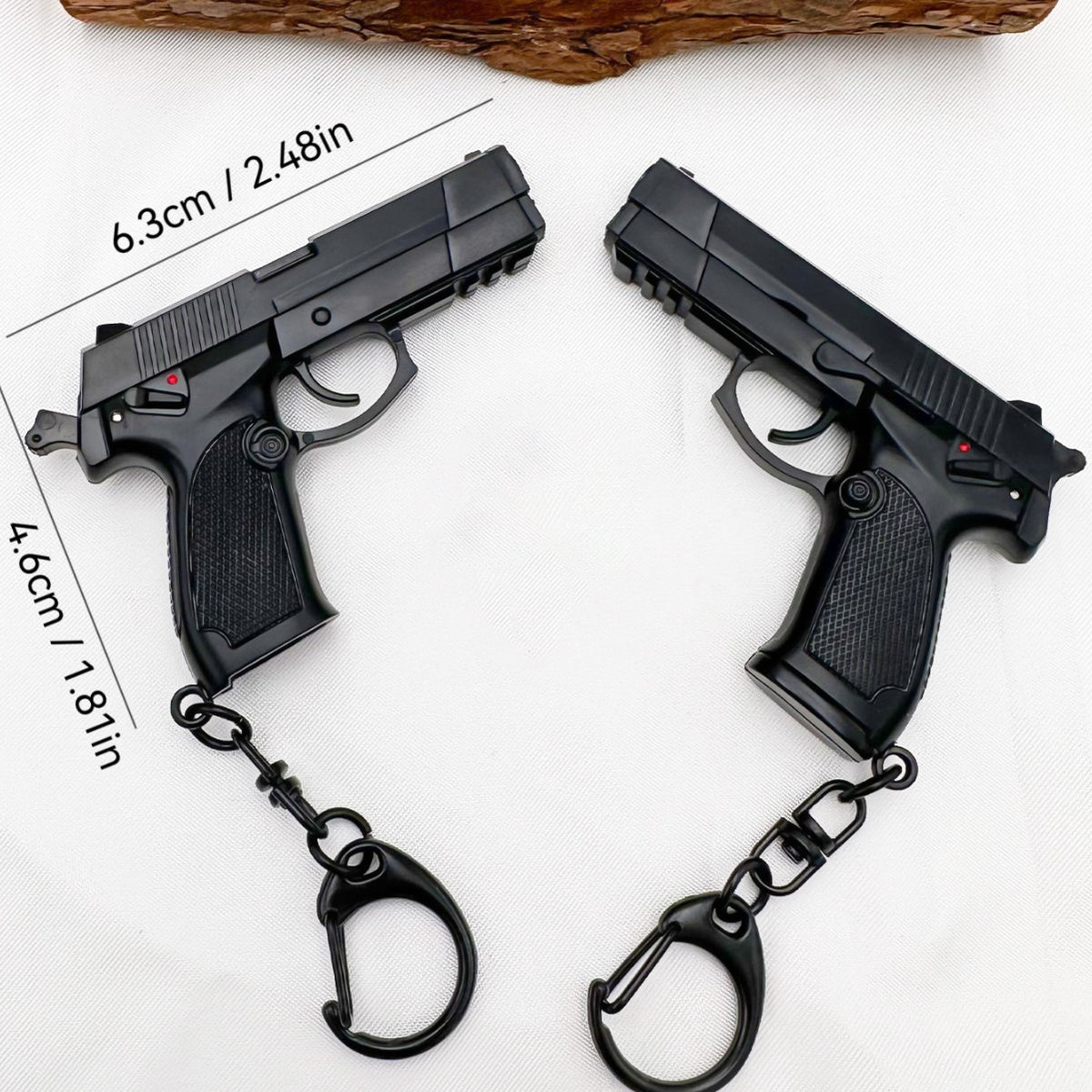 Compact 1911 Semi-Auto Pistol Toy Keychain Gun
