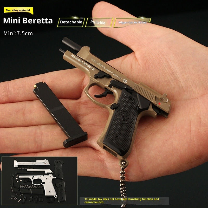Beretta Tactical Toy Gun Keychain