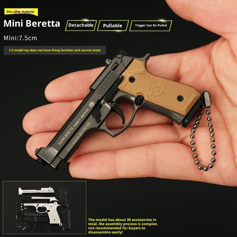 Beretta Tactical Toy Gun Keychain