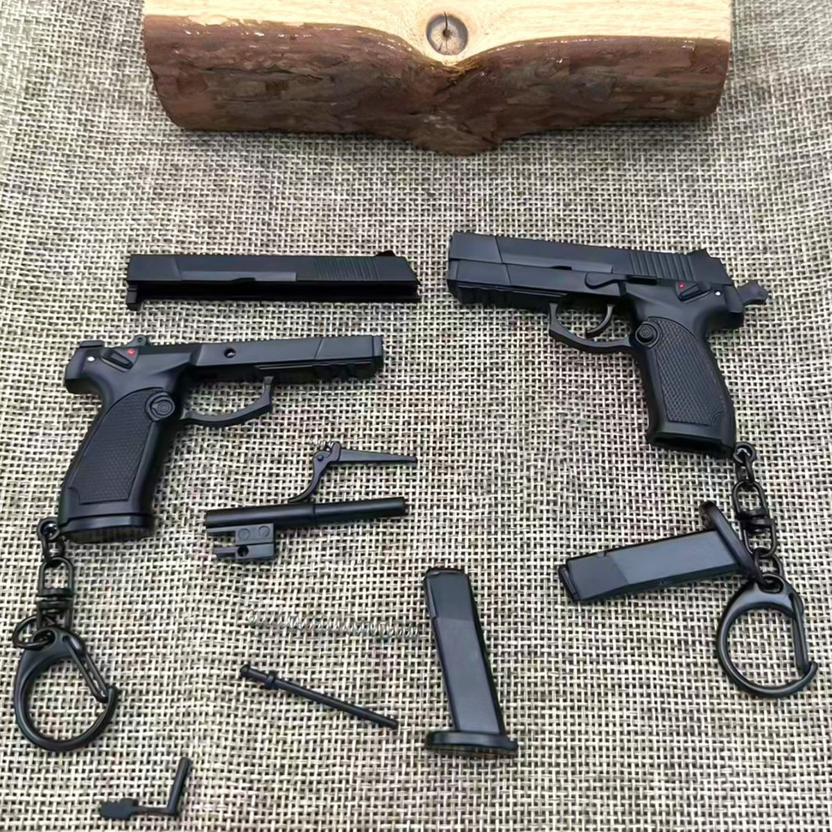 Compact 1911 Semi-Auto Pistol Toy Keychain Gun