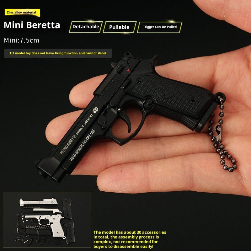 Beretta Tactical Toy Gun Keychain