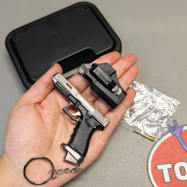 Mini Tactical Gun Keychain Set