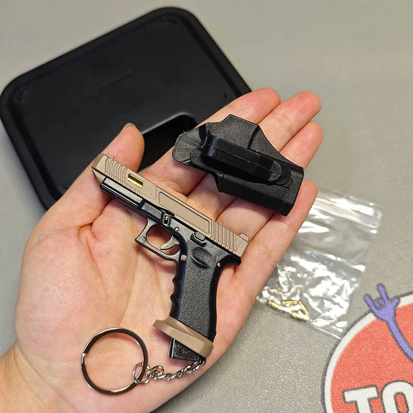 Mini Tactical Gun Keychain Set