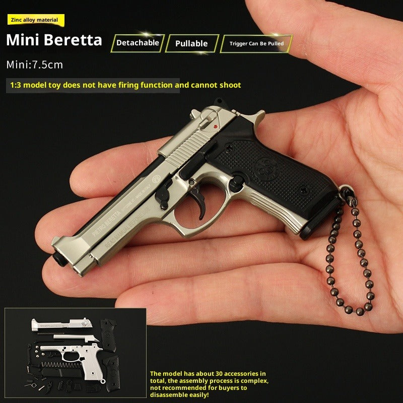 Beretta Tactical Toy Gun Keychain