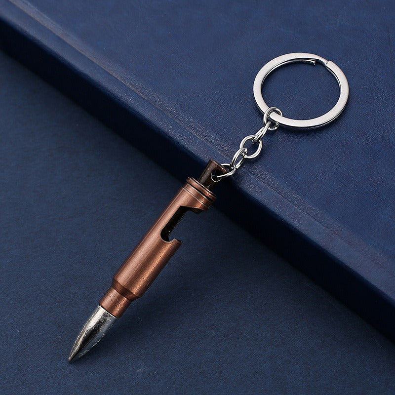 Bullet Beer Bottle Opener Keychain
