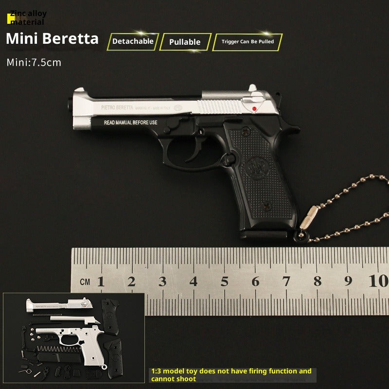 Beretta Tactical Toy Gun Keychain