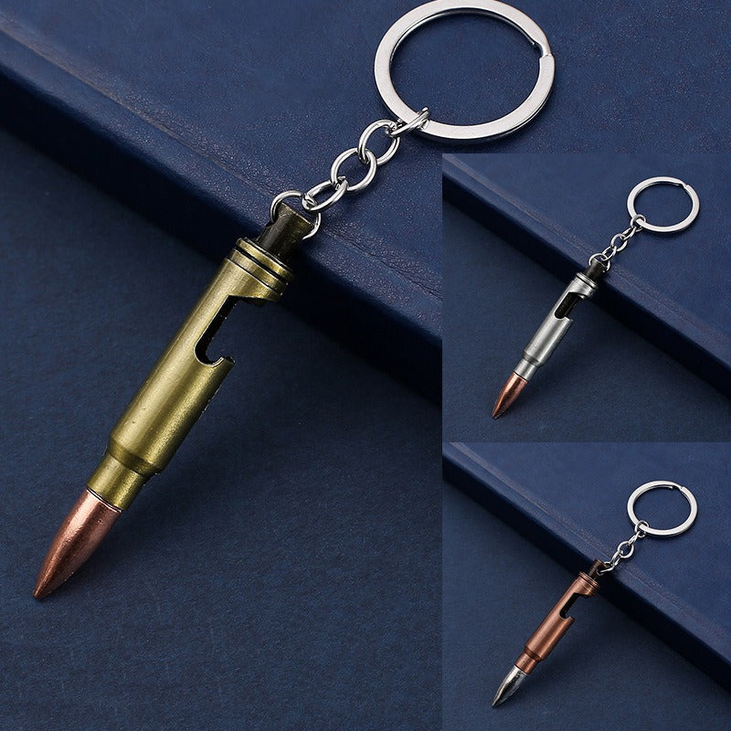 Bullet Beer Bottle Opener Keychain